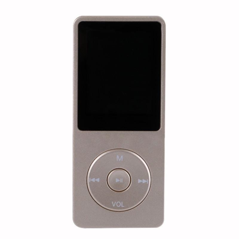 Fashion Portable LCD Screen FM Radio Video Games Movie MP3 MP4 Player Mini Walkman, Memory Capacity:8GB (Gold)