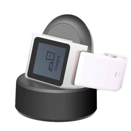 For Pebble 2+ / 2 SE CE / RoHS / FCC Certificated Charger Charging Dock Base Stand Holder with 1.2m Charging Cable (Black)