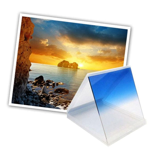 Square Gradual Change Blue Color Lens Filter (Blue)