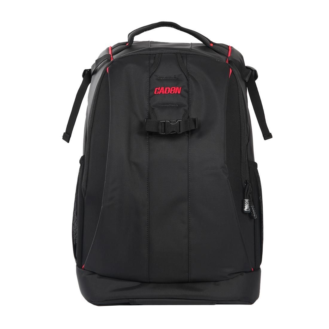 CADEN K7 Large Capacity Tscope Sling Shoulder Cross Digital Camera Bags Case Travel Backpack for Canon Nikon Sony, Size: 47*32*20cm (Black)