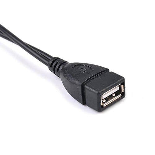 Micro USB Male to USB Female Host OTG Cable + Micro USB Adapter Y Splitter