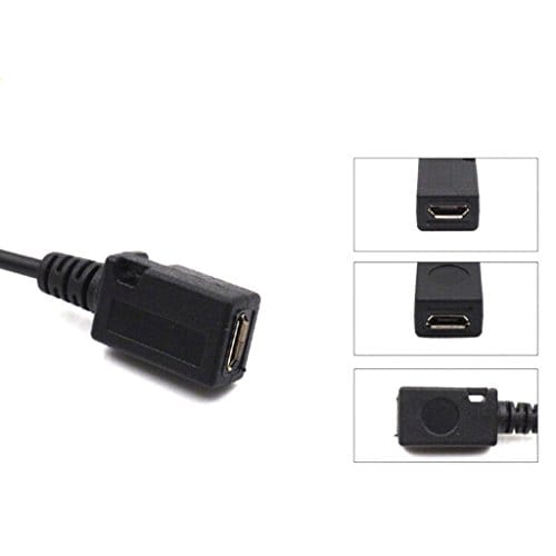 Micro USB Male to USB Female Host OTG Cable + Micro USB Adapter Y Splitter