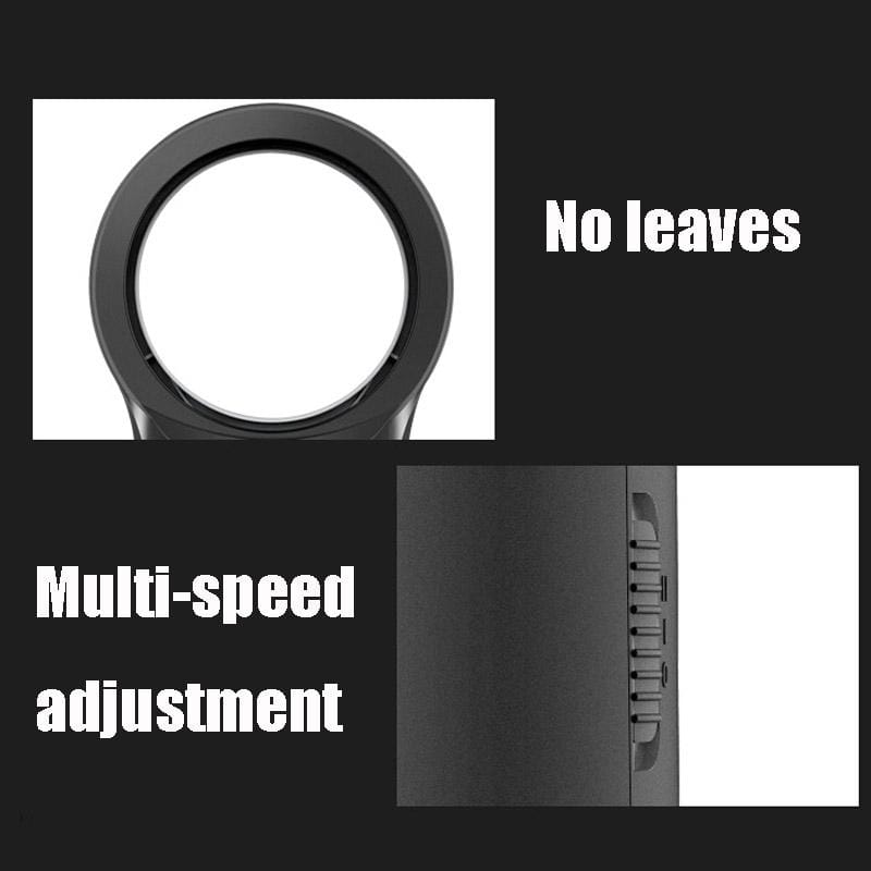 Quiet Desktop Mini Household Leafless Heater CN Plug (Matte White)