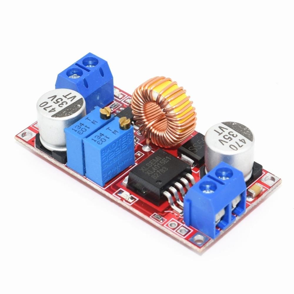 XL4015 High Current 5A Constant Current And Constant Voltage LED Drive Lithium-ion Battery Charging Power Module (Red)