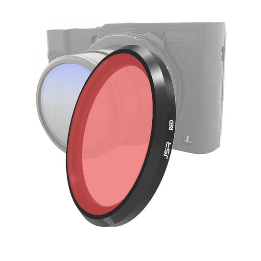 JSR Colored Lens Filter for Panasonic LUMIX LX10 (Red)