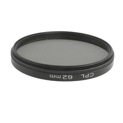 62mm Camera CPL Filter Lens (Black)