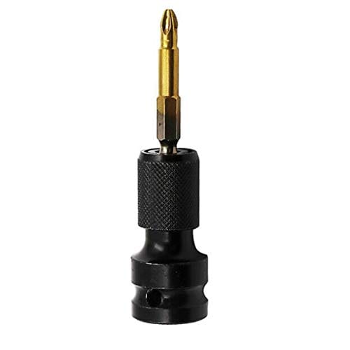 1/2Drive to 1/4Hex Quick Release Converter for Impact Wrench Screwdriver Bit