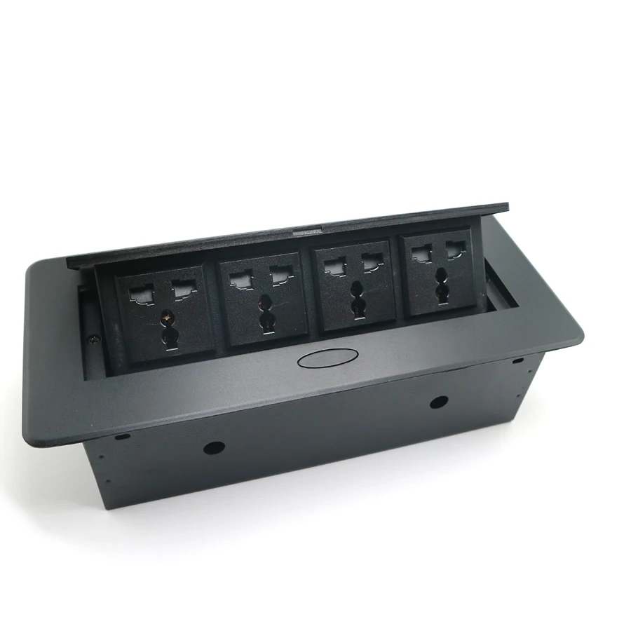 Desktop pop up Socket 4 Universal plug with 1.8m power cable