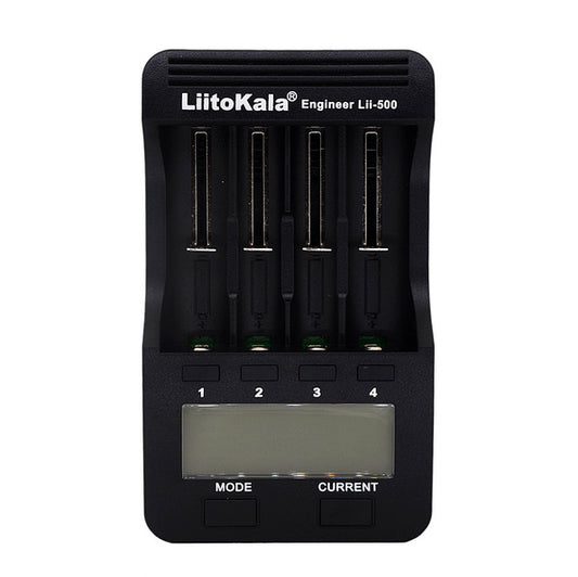 LiitoKala lii-500 18650 26660 Charger With Capacity Division/LCD Display-EU Plug