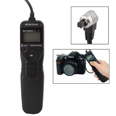 LCD Display Timer Remote Cord for Canon 5D / 50D / 40D / 30D / 20D / 10D / 7D / 5DII (Black)