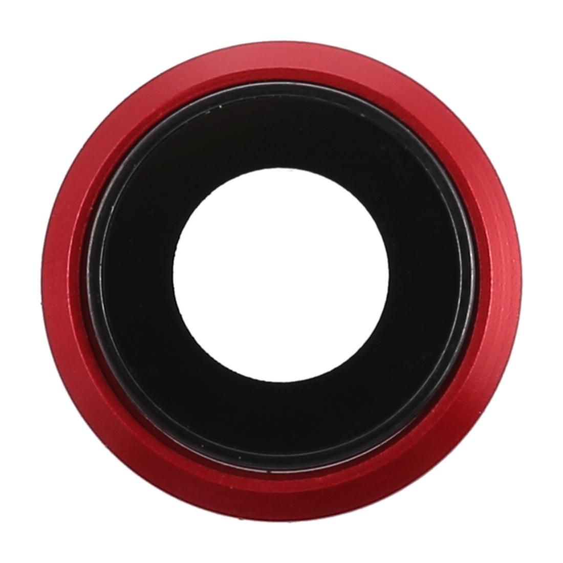 Back Camera Bezel with Lens Cover for iPhone 8 (Red)