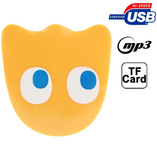 Lovely Octopus Style Card Reader MP3 Player, Support TF Card (Orange)