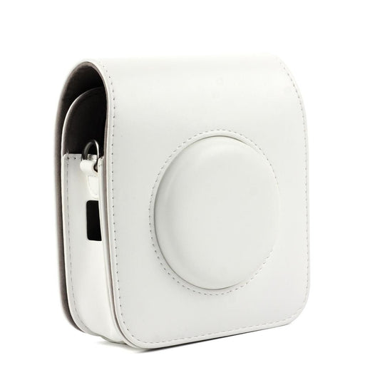 Vintage PU Leather Camera Case Protective bag for FUJIFILM Instax SQUARE SQ10 Camera, with Adjustable Shoulder Strap (White)