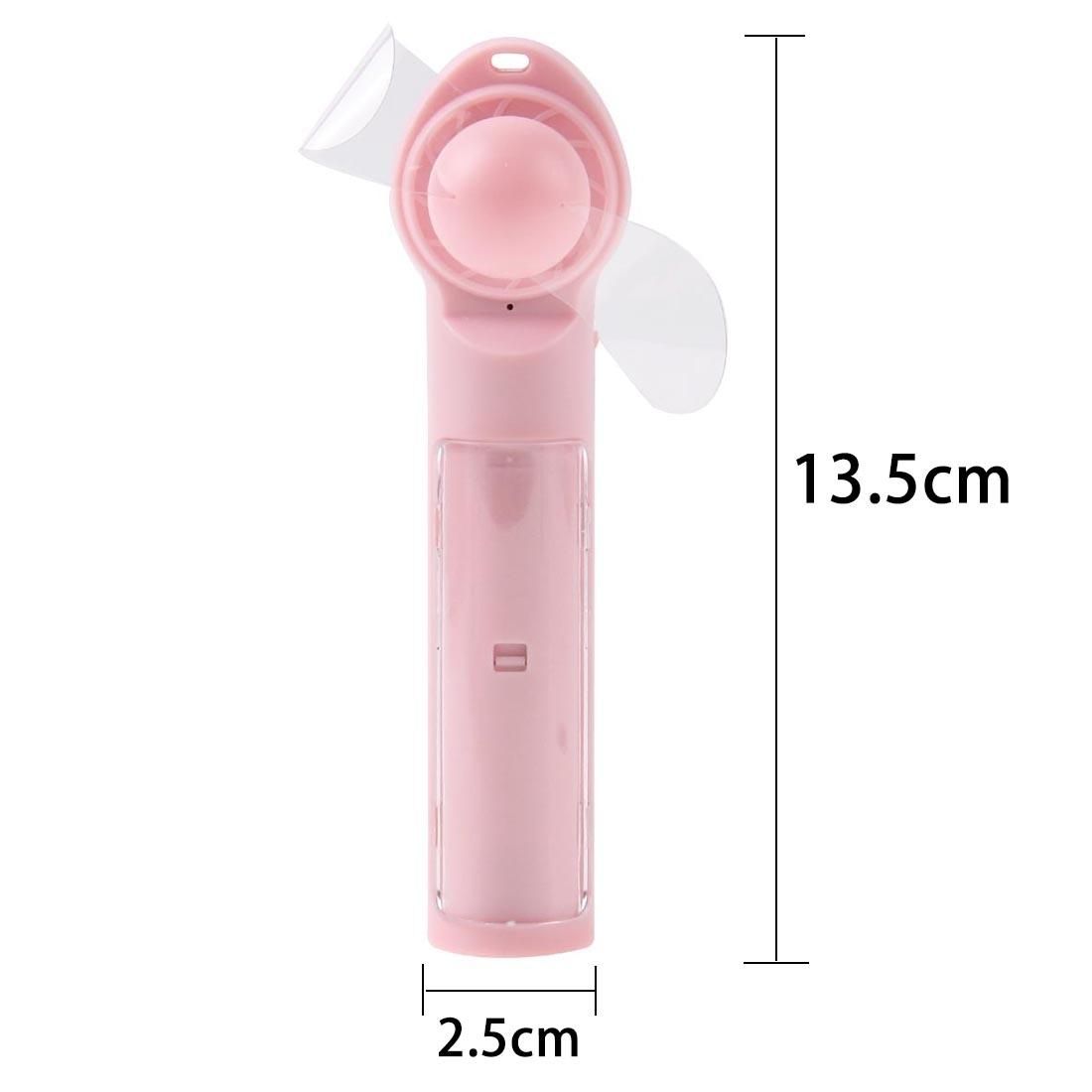 ST-18 Multi-functional Portable Hand-Held Soft 2-Blade Mini Fan with Power Bank, Blade Diameter: 7cm (White)