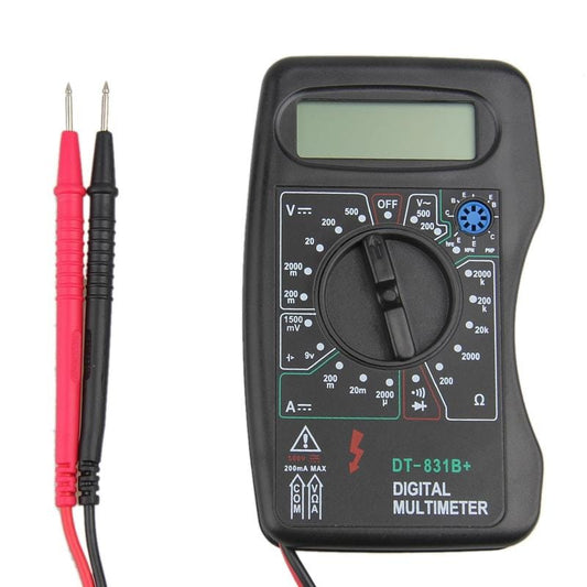 AC/DC DT831B+ LCD Display Handheld Digital Multimeter (Black)