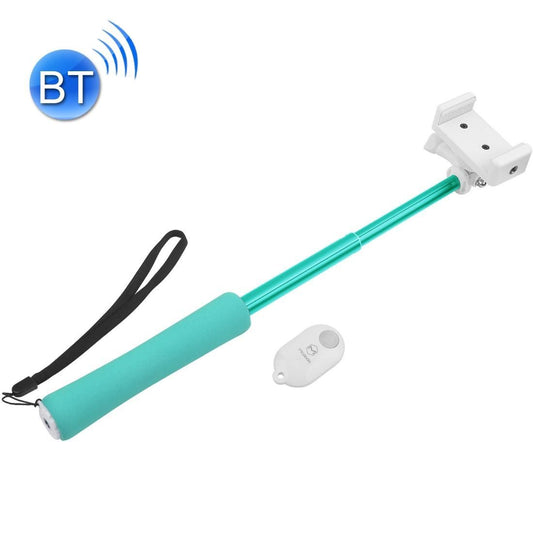 Mcdodo MSS-0292 mini Adjustable Bluetooth Wireless Self-timer Handheld Selfie Monopod with String for Smartphones, Stick Extension Length: 19cm - 50cm, Clip Extension Length: 5.5cm - 10cm (Green)