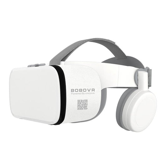 BOBOVR Z6 Virtual Reality 3D Video Glasses Suitable for 4.7-6.3 inch Smartphone with Bluetooth Headset (White)