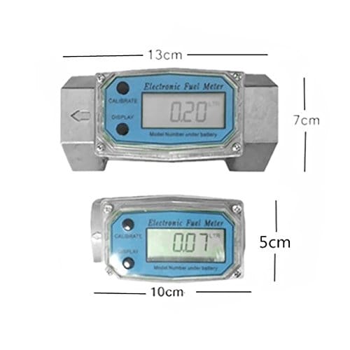 Turbine Digital Diesel Fuel Flow Meter Oval Gear Flow Gauge 1inch 100L/Min