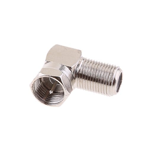 5X 90 Degree Right Angle Gold F RG6 RG59 Coaxial Coax Connector Adapter