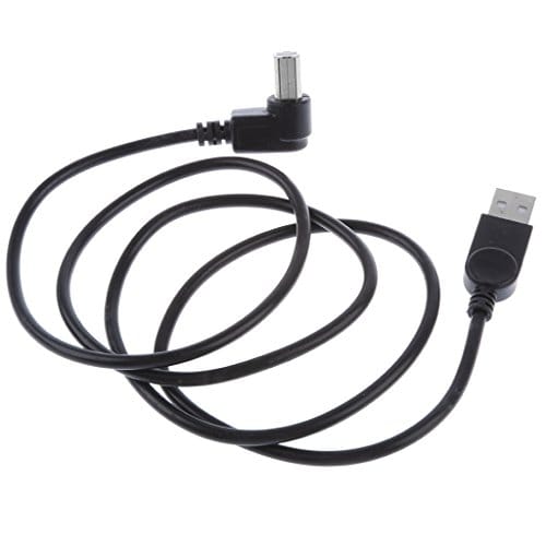 USB2.0 Male to Type B 90Degree Left Angle Extension Adapter Cable Bend