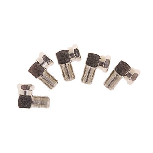 5X 90 Degree Right Angle Gold F RG6 RG59 Coaxial Coax Connector Adapter