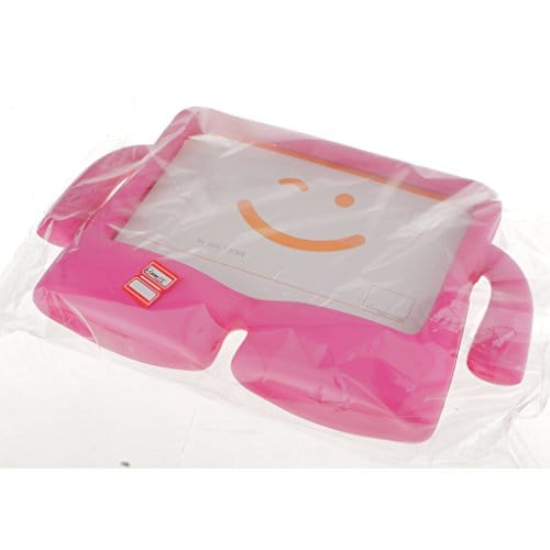 Protective PC 3D Stand Kids Dustproof Tough EVA Foam Case for iPad Air 1 2 PC Pink