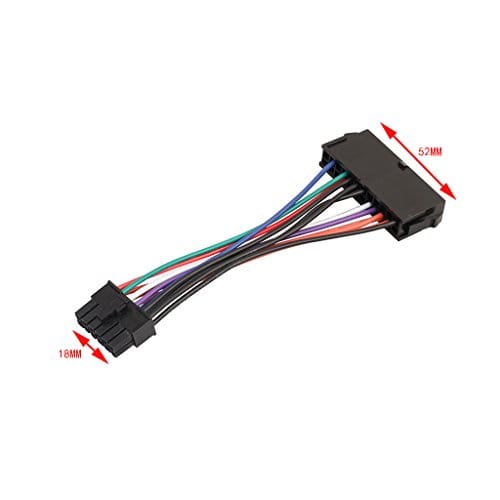 ATX 24 Pin Female to 12 Pin Male Converter Power Supply Cable Cord for Acer Computer