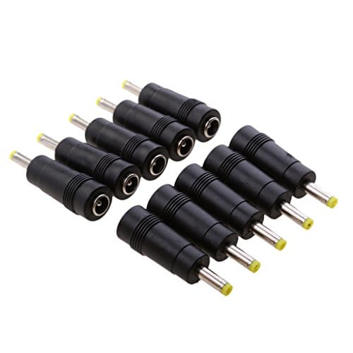 10 Pieces 5.5 X 2.1mm Female To 4.0x 1.7mm Male DC Plug Adapter Connector