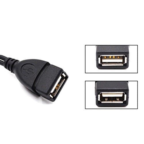 Micro USB Male to USB Female Host OTG Cable + Micro USB Adapter Y Splitter