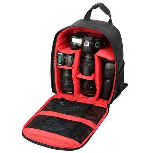 INDEPMAN DL-B012 Portable Outdoor Sports Backpack Camera Bag for GoPro, SJCAM, Nikon, Canon, Xiaomi Xiaoyi YI, Size: 27.5 * 12.5 * 34 cm (Red)