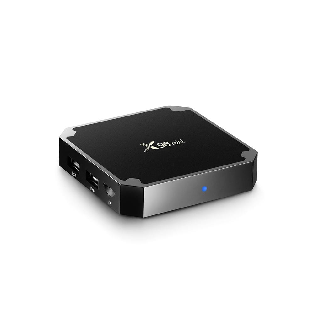 X96 Mini Android Smart TV Box Set Top Box, Android 7.1, Amlogic S905W Quad Core, 1GB+8GB, 2.4GHz WiFi, with LED Color Fly Air Mouse I8 Mini Keyboard, AU Plug