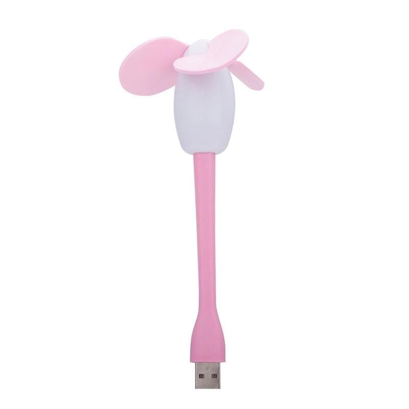 Flexible Mini Portable USB Powered 3-Blade USB Fan (Blue)