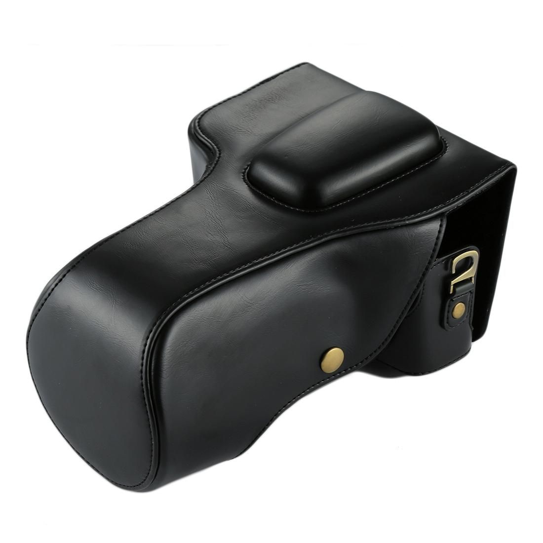 Full Body Camera PU Leather Case Bag for Canon EOS 760D / 750D (Coffee)