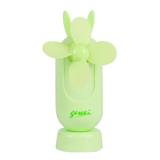 Portable USB Charging Silent Handheld Fan (Green)