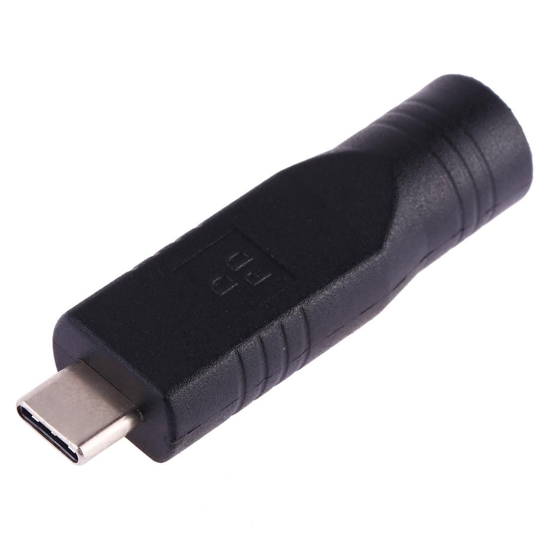 5.5 x 2.1mm Female to USB-C / Type-C Male Plug Adapter Connector