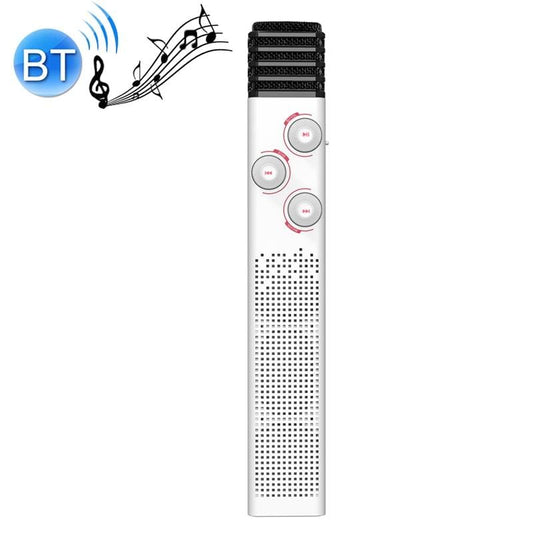 M11 Bluetooth 4.2 Mobile Phone Wireless Bluetooth Karaoke Microphone Speaker (White)