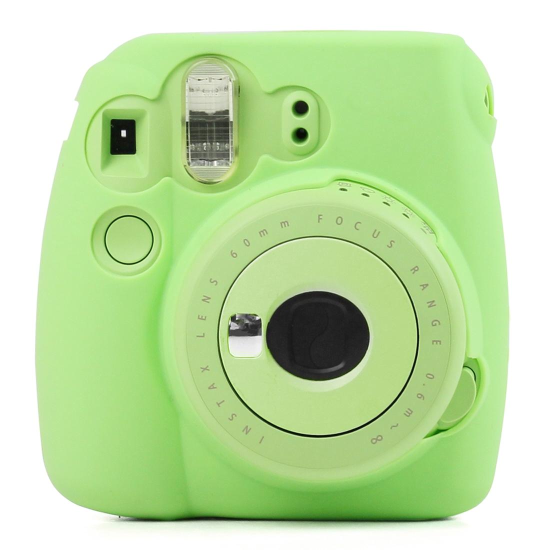 Fluorescent Soft Silicone Protective Case for FUJIFILM instax mini 9 / mini 8+ / mini 8 (Green)