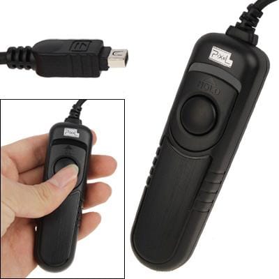 Pixel RC-201/UC1 Remote Switch Shutter Release Cord for Olympus XZ-1,E-100,E-30,E620,E600,E550,E520,E510,E450,E420,E410,E400,SP-590UZ,570UZ,560UZ,550UZ,510UZ (Black)
