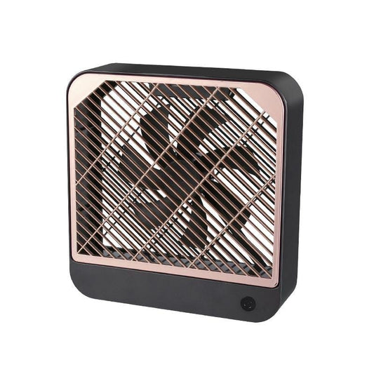 Mini Portable USB Electric Fan Square Table Fan, with 2 Speed Control (Grey)