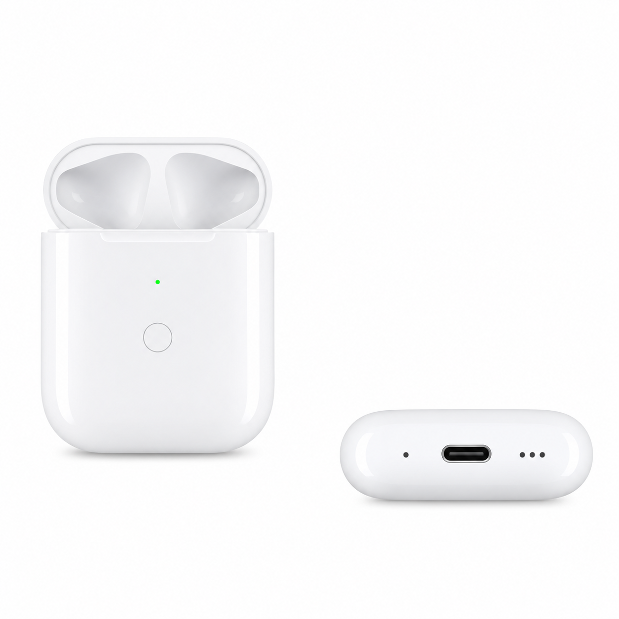 For AirPods 1st/2nd Generation Bluetooth Replacement Charging Case (Type-C Charging Port)