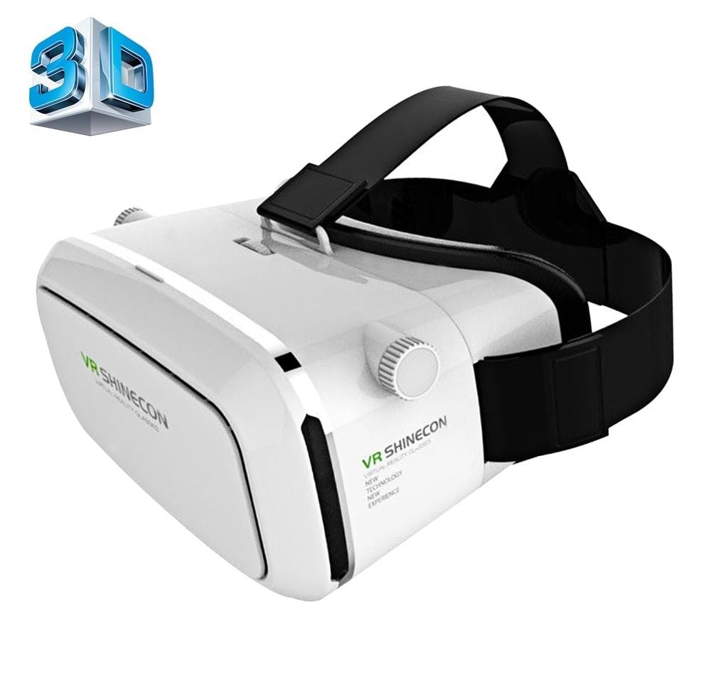 Shinecon VR Universal Virtual Reality 3D Video Glasses for 3.5 to 6 inch Smartphones (White)