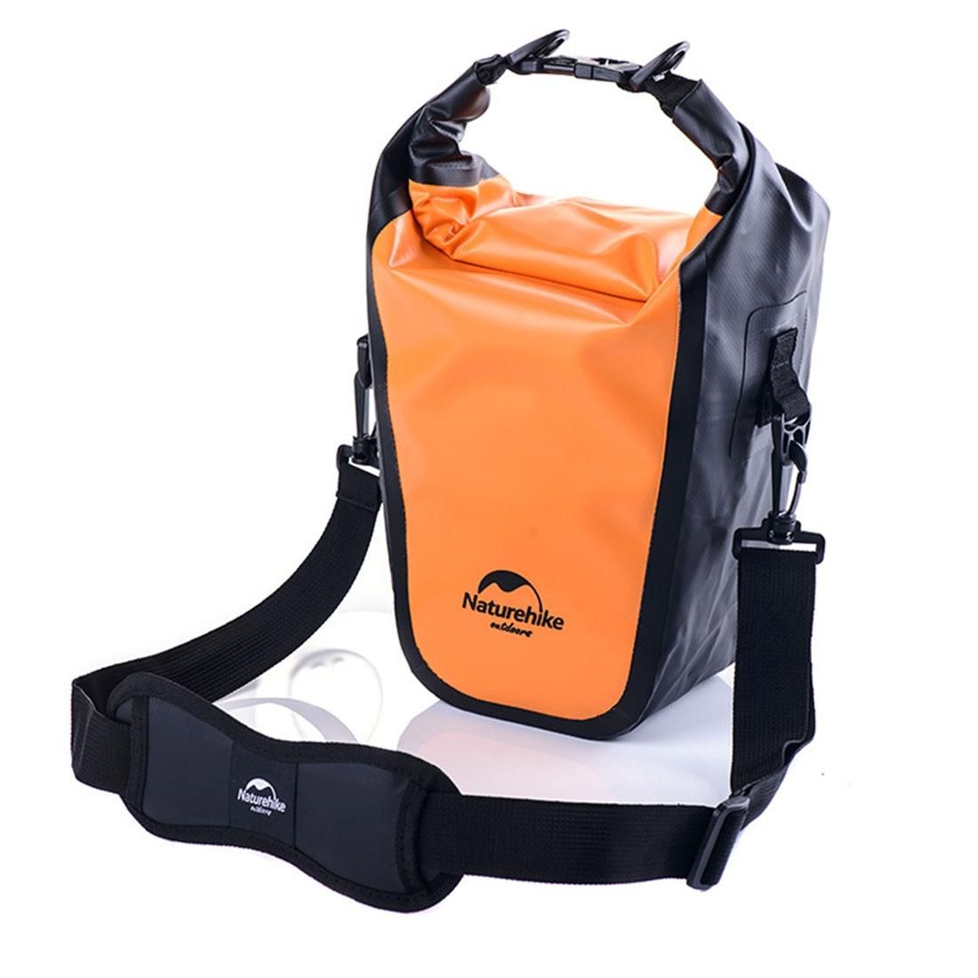 Naturehike Full Waterproof Camera Bag Dry Bag Outdoor Sports Sling Shoulder Bag for DSLR Cameras, Size: 40cm x 14cm x 12cm (Orange)