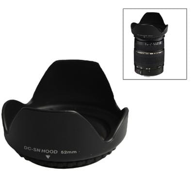 52mm Lens Hood for Cameras (Black)