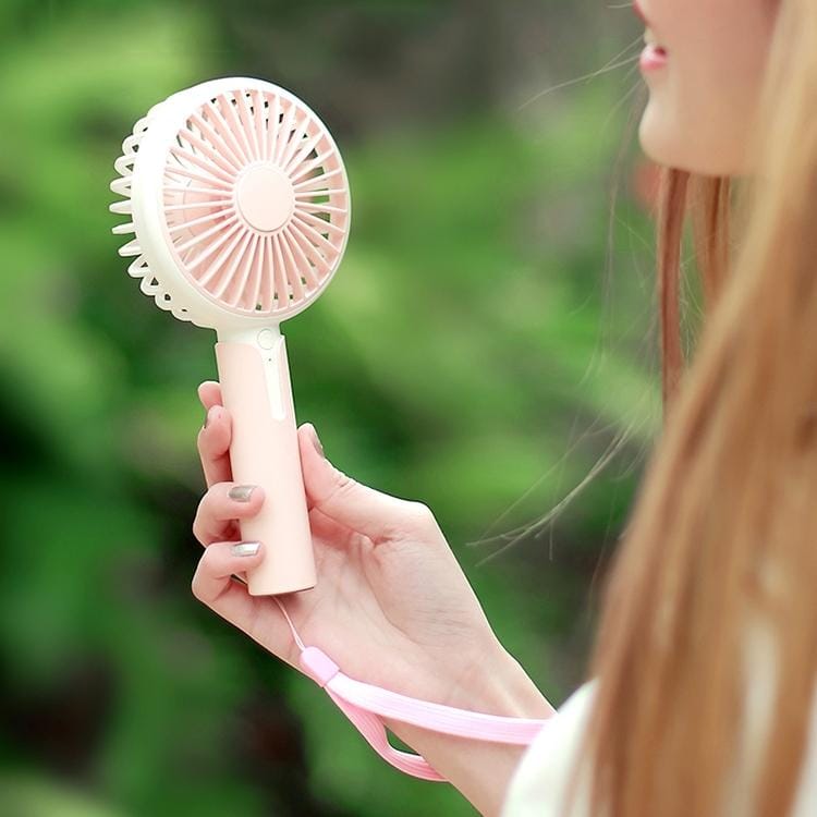XO MF02 Multi-function Portable Aromatherapy Electric Handheld Fan, with 3 Speed Control (Pink)