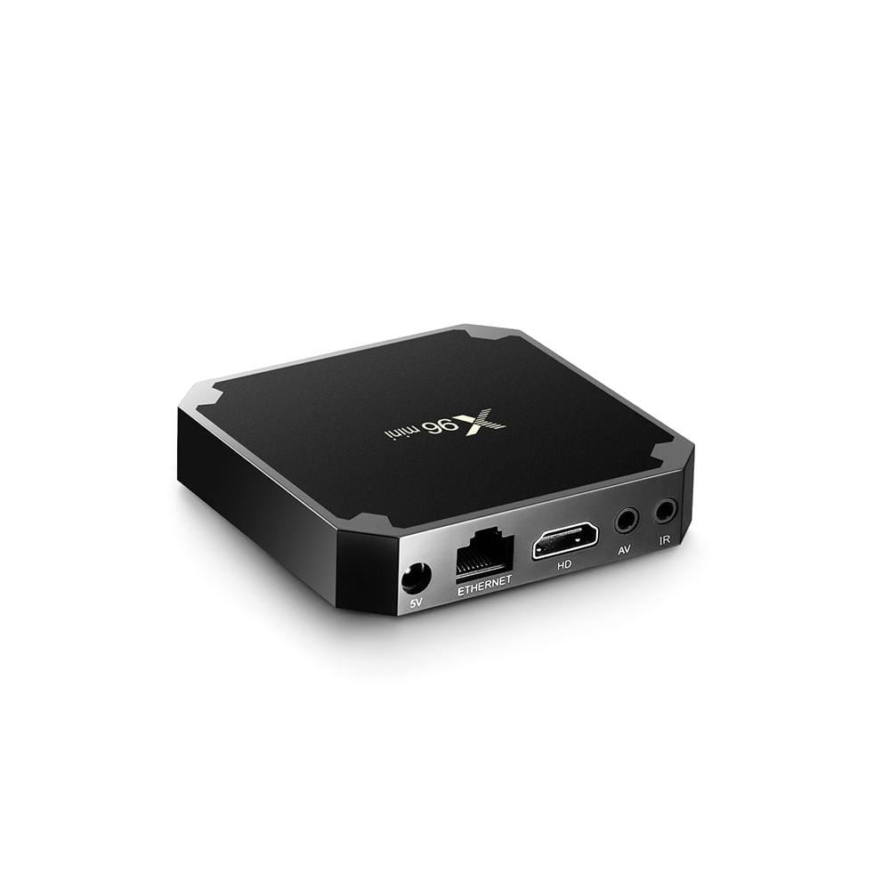 X96 Mini Android Smart TV Box Set Top Box, Android 7.1, Amlogic S905W Quad Core, 2GB+16GB, 2.4GHz WiFi, with LED Color Fly Air Mouse I8 Mini Keyboard, US Plug