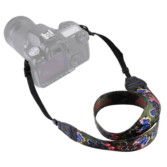 PULUZ Retro Ethnic Style Multi-color Series Butterflies Shoulder Neck Strap Camera Strap for SLR / DSLR Cameras (Style1)