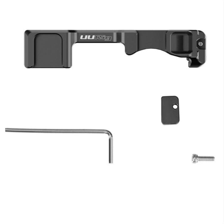 UURig R038 Double Hot Shoe Extension Fill Light Microphone Bracket for Canon EOS M6 Mark II