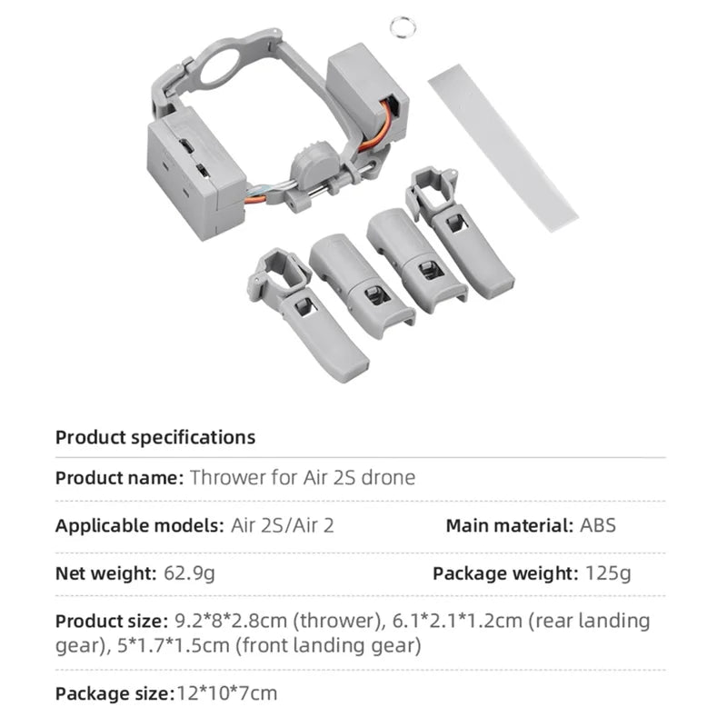 Uniqkart For EWB9199 For DJI Mavic Air 2/2S Release Device Airdrop System Payload Transport for Fishing, Wedding, Easter, Birthday Party, Family Reunion