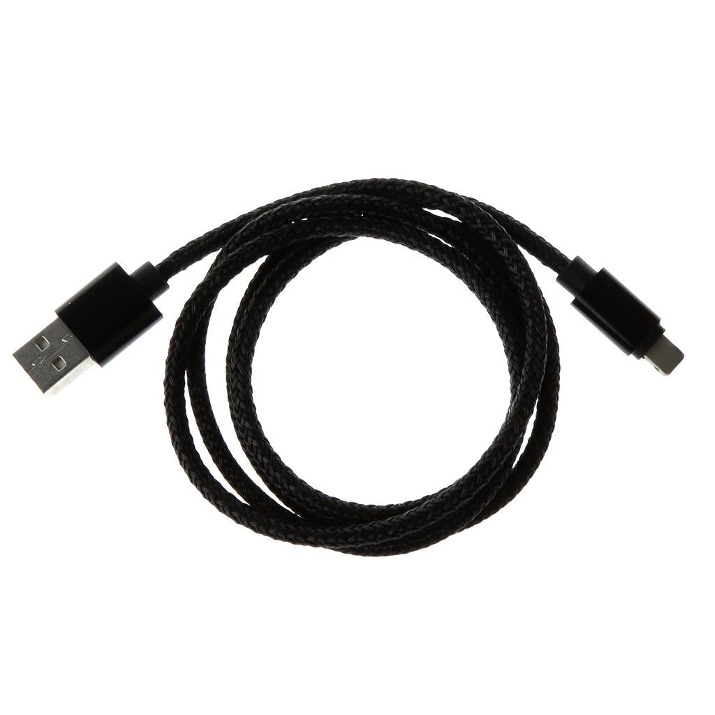 1m Data Sync Fast Charging Charger Cable Cord For Iphone black