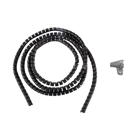 Flexible Spiral Tube Wrap Cable Wire Organizer Management  10mm black